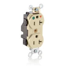 Leviton M8300-IGI - 5-20R LEV LOK HG IG RECEP IVORY