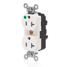 Leviton M8300-ILW - 5-20R LEV LOK HG ILL RECEP WHT