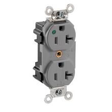 Leviton M8300-PLG - 5-20R LEV LOK HG PWR IND RECEP GRAY