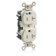 Leviton M8300-SGT - 5-20R LEV LOK TR HG RECEP LT ALM WIDE