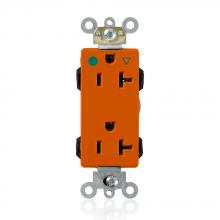 Leviton MD830-IG - 5-20R LEV LOK HG IG DEC RECEP ORANGE