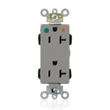 Leviton MD830-IGG - 5-20R LEV LOK HG IG DEC RECEP GRAY