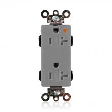 Leviton MT163-IGG - 5-20R LEV LOK TR IND GRD IG RECEP GRAY