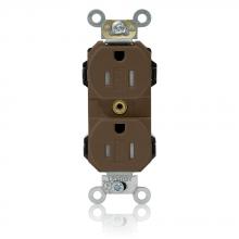 Leviton MT562-S - 5-15R LEV LOK TR RECEP BROWN