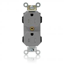 Leviton MT562-SGY - 5-15R LEV LOK TR RECEP GRAY