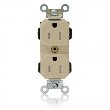 Leviton MT562-SI - IV LEV-LOK TR DUP REC SLIM 15A125V