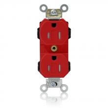 Leviton MT562-SR - 5-15R LEV LOK TR RECEP RED