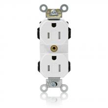 Leviton MT562-SW - 5-15R LEV LOK TR RECEP WHITE