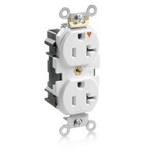 Leviton MT563-IGW - WH LEV-LOK TR IG REC DUP 20A125V