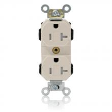 Leviton MT563-ST - 5-20R TR IND GRD LEV LOK RECEP LT ALM