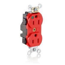 Leviton MT820-IGR - 5-15R LEV LOK HG IG TR  RECEP RED