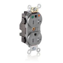 Leviton MT830-IGG - 5-20R LEV LOK HG IG TR RECEP GRAY