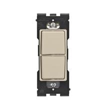 Leviton RE634-NS - RENU 2 SWITCH COMBO NAVAJO SAND