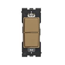 Leviton RE634-WC - RENU 2 SWITCH COMBO WARM CARAMEL