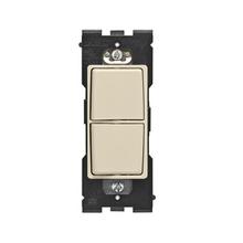 Leviton RE634-WG - RENU 2 SWITCH COMBO WHISPERING WHEAT