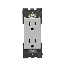 Leviton RER15-PG - RENU 15A TR RCPT PEBBLE GREY