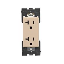 Leviton RER20-DT - RENU 20A TR RCPT DAPPER TAN