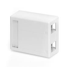 Leviton 4S089-2WP - SURF MNT BOX PLENUM 2-PORT EXTENDED WH