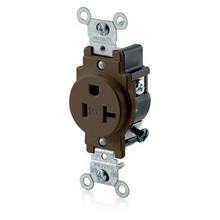 Leviton T5020 - 5-20R SINLGE RECEP TR BROWN