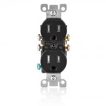 Leviton T5320-E - 5-15R RECEP TR BLACK