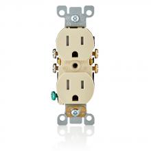 Leviton T5320-SI - 5-15R RECEP TR SELF-GROUNDING IVORY