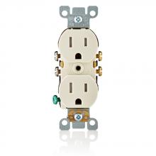 Leviton T5320-ST - 5-15R RECEP TR SELF-GROUNDING LT ALMOND