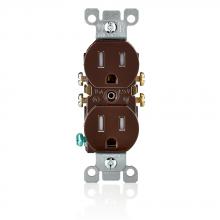 Leviton T5320 - 5-15R RECEP TR BROWN