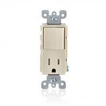 Leviton T5625-T - 15A 120V TR RECEP AND DECORA SW LT ALM