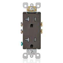 Leviton T5825 - 5-20R RECEP DECORA RESI TR BROWN