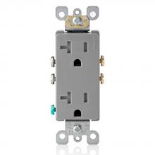 Leviton T5825-GY - 5-20R RECEP DECORA RESI TR GRAY