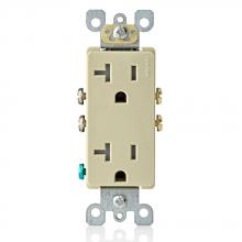 Leviton T5825-I - 5-20R RECEP DECORA RESI TR IVORY