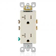 Leviton T5825-T - 5-20R RECEP DECORA RESI TR LT ALM