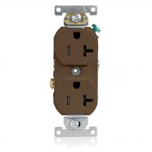 Leviton TBR20 - 5-20R RECEP TR BROWN