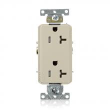 Leviton TDR20-I - 20A-125V TR COMM RCPT - IVORY