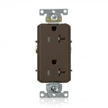 Leviton TDR20 - 20A-125V TR COMM RCPT - BROWN