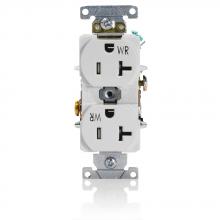 Leviton TWR20-W - 5-20R RECEP WR TR WHITE