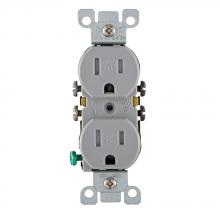 Leviton W5320-T0G - 5-15R RECEP QUICKWIRE GRAY