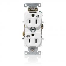 Leviton WBR15-W - WR 15A DUP COMML REC WHT