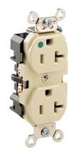 Leviton 8300-CI - 5-20R HG RECEP LEADED IVORY