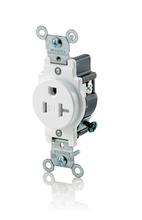 Leviton T5020-W - 5-20R SINLGE RECEP TR WHITE