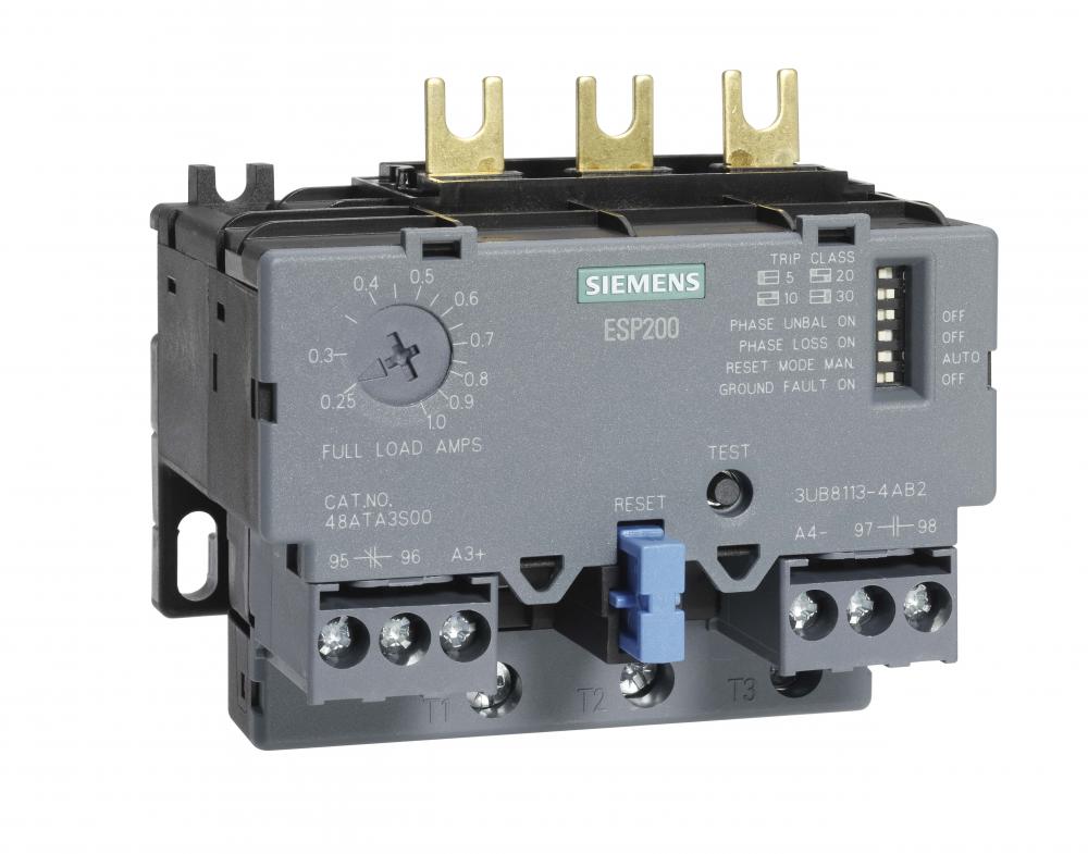 Overload Relay,0.75-3.4Amps,3Ph,ESP200