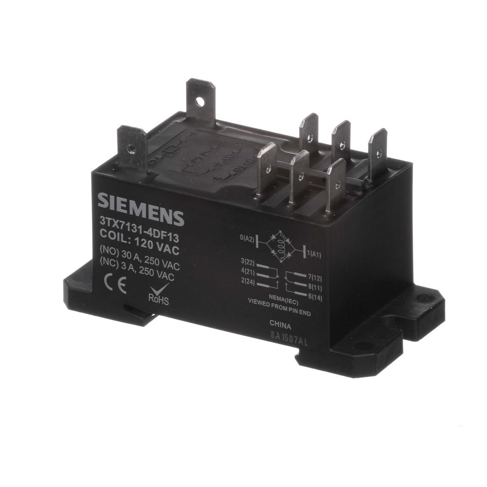 ENCL PWR RELAY, DPDT, 30A, 120VAC