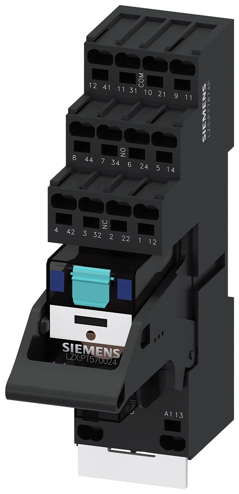 PLUG-IN RELAY COMPACT UNIT, 24VDC, 4 CO