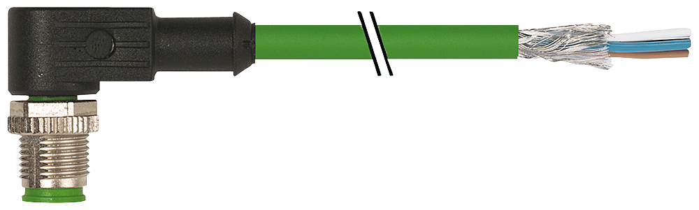 CABLE,PREFAB,1XM12 4-CORE,SHLD,10M,D