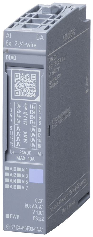 SIPLUS ET 200SP AI 8xI 2-/4-W BA TX RAIL