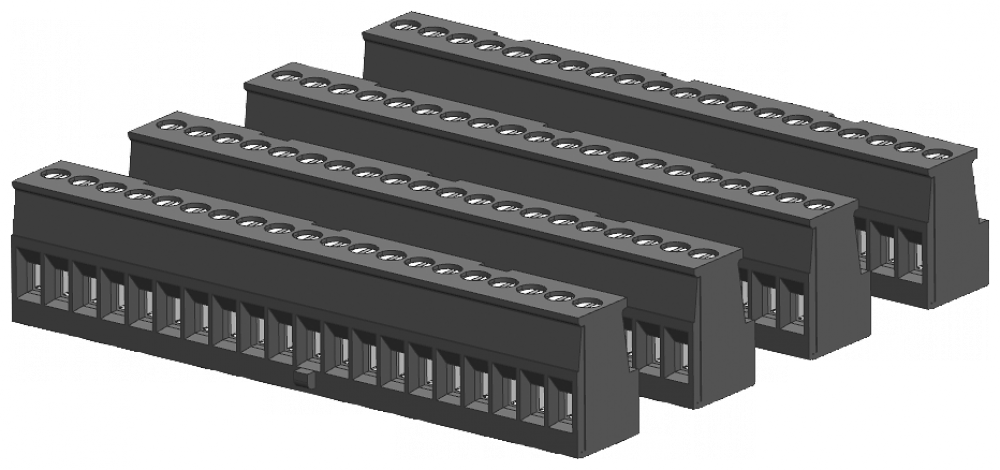 Connector Block. 20 Poles. Tin (4/PK)