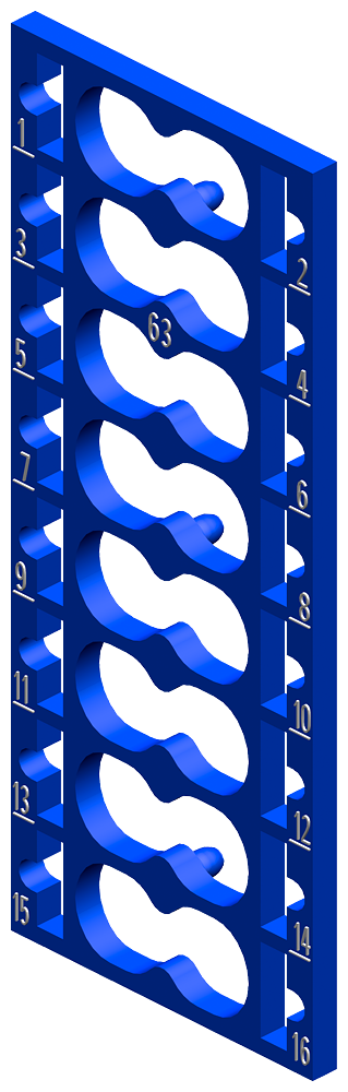 10 color-coded labels CC63