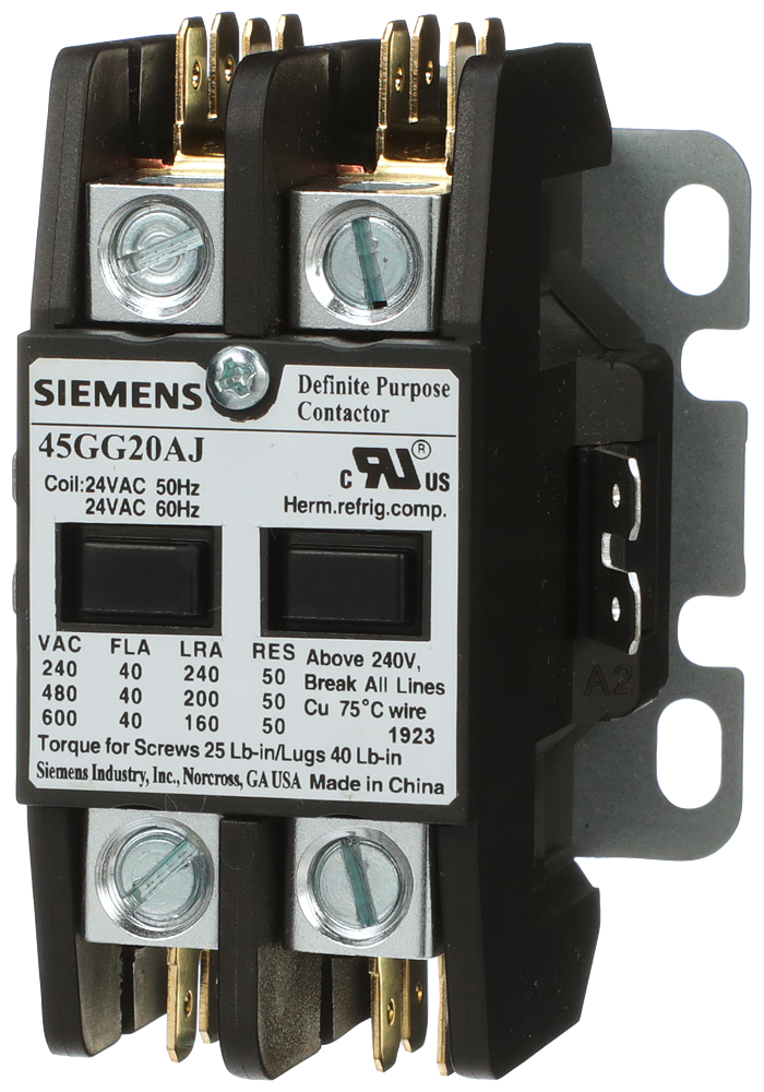 Contactor, 45DP,40A,2P,Open,480V