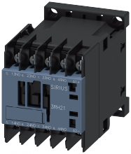 Siemens 3RH21404BG40 - CONTACTOR RELAY 4NO DC 125V RING LUG