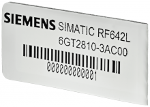 Siemens 6GT28103AC10 - LABEL RF642L. GEN2. ON METAL. FCC